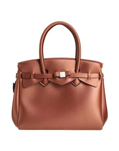 Save My Bag Woman Handbag Brown Size - Polyamide, Elastane