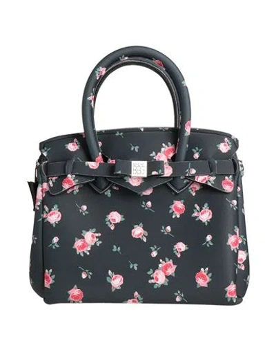 Save My Bag Woman Handbag Charcoal Size - Polyamide, Elastane In Gray