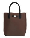 Save My Bag Woman Handbag Chocolate Brown Size - Peek (polyether - Ether - Ketone), Polyamide, Elast