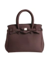 Save My Bag Woman Handbag Chocolate Brown Size - Polyamide, Elastane