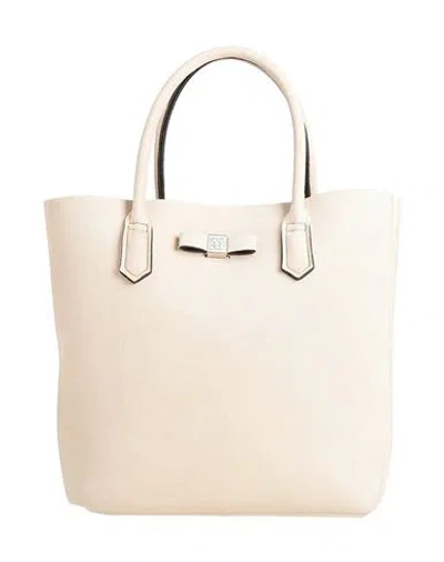 Save My Bag Woman Handbag Cream Size - Polyamide, Elastane In White