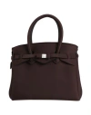 Save My Bag Woman Handbag Dark Brown Size - Peek (polyether - Ether - Ketone), Polyamide, Elastane