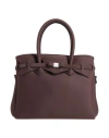 Save My Bag Woman Handbag Dark Brown Size - Peek (polyether - Ether - Ketone), Polyester, Elastane In Brown