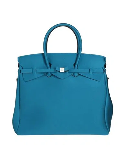 Save My Bag Woman Handbag Deep Teal Size - Peek (polyether - Ether - Ketone), Polyamide, Elastane In Green