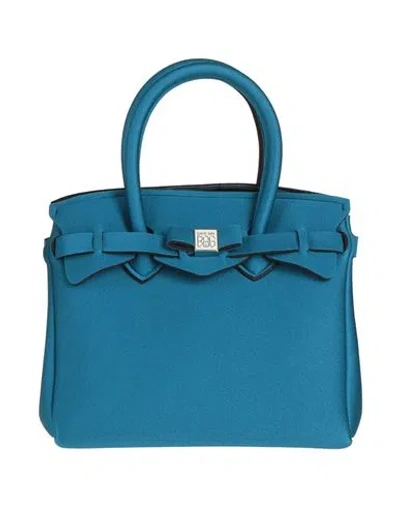 Save My Bag Woman Handbag Deep Teal Size - Polyamide, Elastane In Green