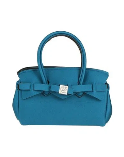 Save My Bag Woman Handbag Deep Teal Size - Polyamide, Elastane In Green
