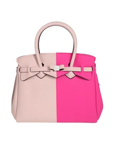 Save My Bag Woman Handbag Fuchsia Size - Polyamide, Elastane In Pink