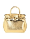 Save My Bag Woman Handbag Gold Size - Peek (polyether - Ether - Ketone), Polyamide, Elastane In Gold