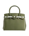 Save My Bag Woman Handbag Green Size - Polyamide, Elastane In Green