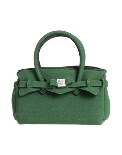 Save My Bag Woman Handbag Green Size - Polyamide, Elastane