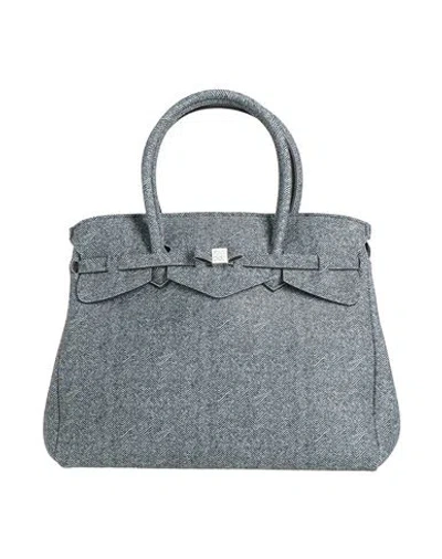 Save My Bag Woman Handbag Grey Size - Polyamide, Elastane In Gray