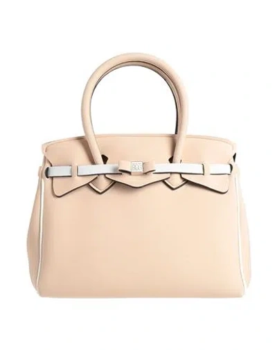 Save My Bag Woman Handbag Ivory Size - Polyamide, Elastane In White