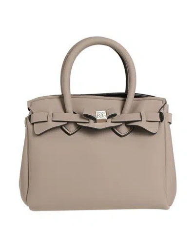 Save My Bag Woman Handbag Khaki Size - Polyamide, Elastane