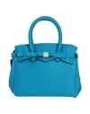 Save My Bag Woman Handbag Light Blue Size - Polyamide, Elastane