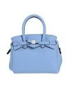 Save My Bag Woman Handbag Light Blue Size - Peek (polyether - Ether - Ketone), Polyamide, Elastane