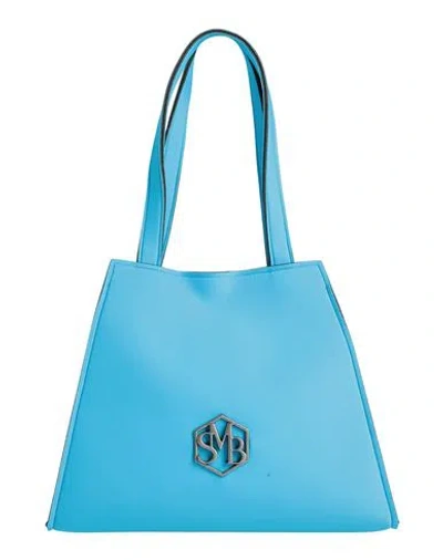 Save My Bag Woman Handbag Light Blue Size - Polyamide, Elastane