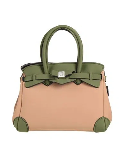 Save My Bag Woman Handbag Light Brown Size - Polyester, Elastane In Sand