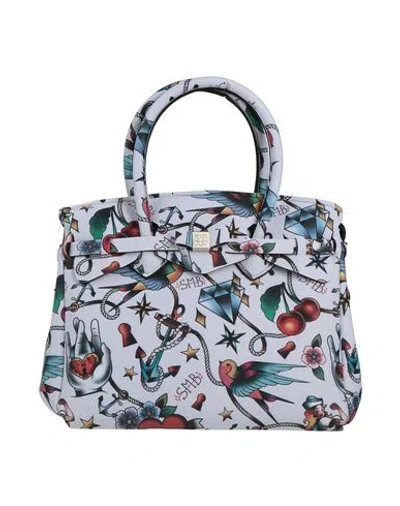 Save My Bag Woman Handbag Light Grey Size - Polyamide, Elastane In Gray
