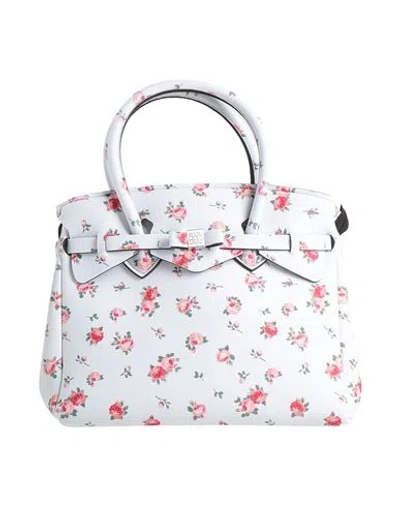 Save My Bag Woman Handbag Light Grey Size - Polyamide, Elastane, Polyester In Gray