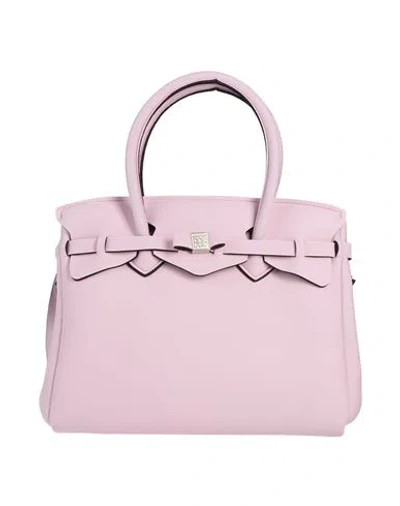 Save My Bag Woman Handbag Light Pink Size - Peek (polyether - Ether - Ketone), Polyamide, Elastane