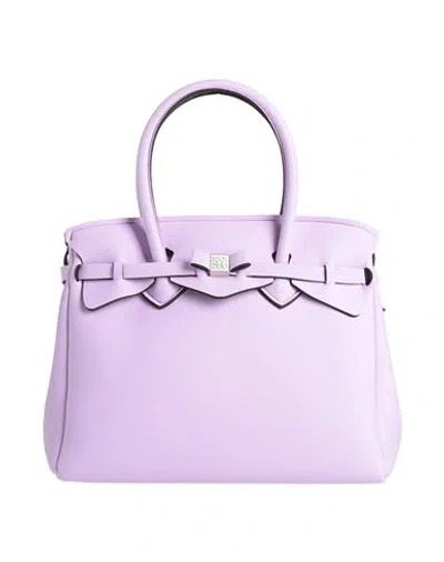 Save My Bag Woman Handbag Lilac Size - Polyamide, Elastane In Purple