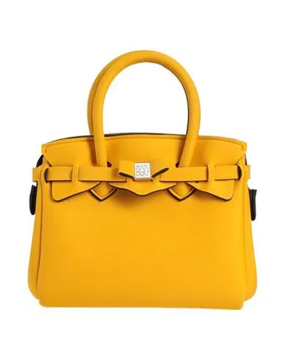 Save My Bag Woman Handbag Marigold Size - Peek (polyether - Ether - Ketone), Polyamide, Elastane In Yellow