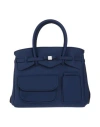 Save My Bag Woman Handbag Midnight Blue Size - Polyamide, Elastane