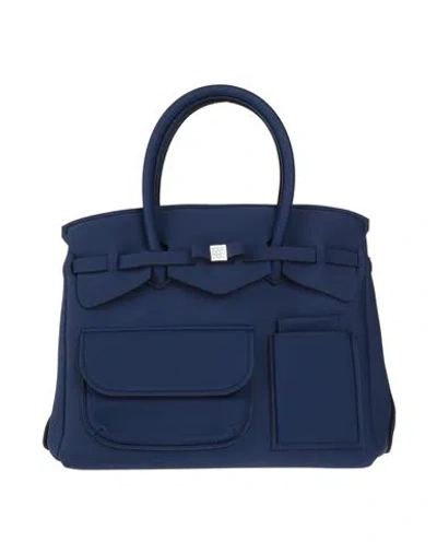 Save My Bag Woman Handbag Midnight Blue Size - Polyamide, Elastane