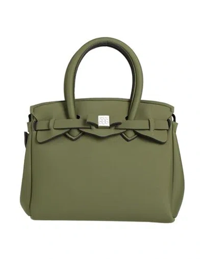 Save My Bag Woman Handbag Military Green Size - Peek (polyether - Ether - Ketone), Polyamide, Elasta