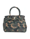 SAVE MY BAG SAVE MY BAG WOMAN HANDBAG MILITARY GREEN SIZE - PEEK (POLYETHER - ETHER - KETONE), POLYESTER, ELASTA
