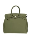 Save My Bag Woman Handbag Military Green Size - Polyamide, Elastane
