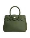 Save My Bag Woman Handbag Military Green Size - Peek (polyether - Ether - Ketone), Polyamide, Elasta