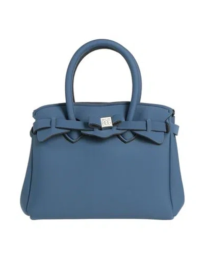 Save My Bag Woman Handbag Navy Size - Polyamide, Elastane