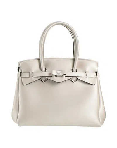 Save My Bag Woman Handbag Off White Size - Polyamide, Elastane In Neutral