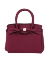 Save My Bag Woman Handbag Plum Size - Peek (polyether - Ether - Ketone), Polyamide, Elastane In Purple