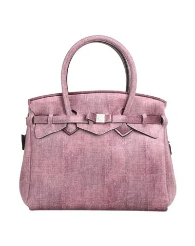 Save My Bag Woman Handbag Plum Size - Polyamide, Elastane In Purple