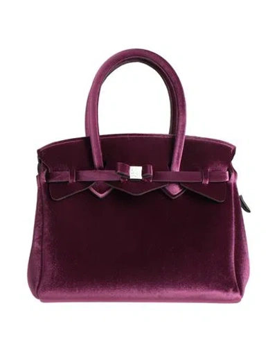 Save My Bag Woman Handbag Plum Size - Polyamide, Elastane In Purple