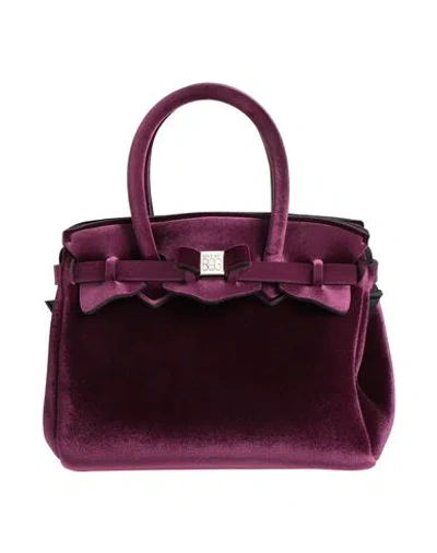 Save My Bag Woman Handbag Plum Size - Polyamide, Elastane In Purple