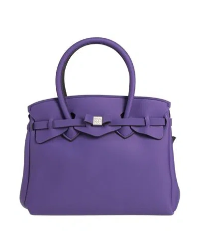Save My Bag Woman Handbag Purple Size - Polyamide, Elastane