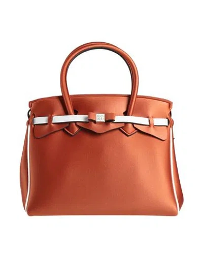Save My Bag Woman Handbag Rust Size - Polyamide, Elastane In Red