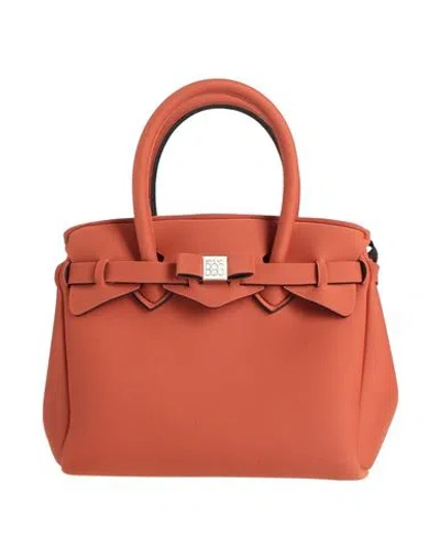 Save My Bag Woman Handbag Rust Size - Peek (polyether - Ether - Ketone), Polyamide, Elastane In Red