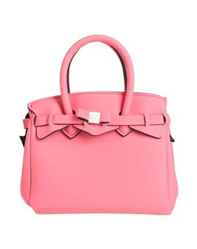 Save My Bag Woman Handbag Salmon Pink Size - Polyamide, Elastane