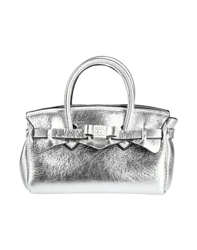 Save My Bag Woman Handbag Silver Size - Polyamide, Elastane