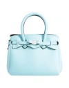 Save My Bag Woman Handbag Sky Blue Size - Peek (polyether - Ether - Ketone), Polyamide, Elastane In Blue