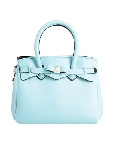 Save My Bag Woman Handbag Sky Blue Size - Peek (polyether - Ether - Ketone), Polyamide, Elastane