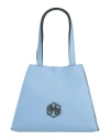 Save My Bag Woman Handbag Sky Blue Size - Polyamide, Elastane