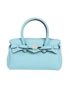Save My Bag Woman Handbag Sky Blue Size - Polyamide, Elastane In Blue