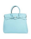 Save My Bag Woman Handbag Sky Blue Size - Polyether, Polyamide, Elastane In Blue
