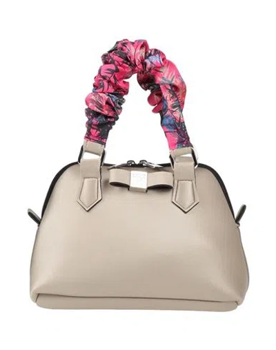 Save My Bag Woman Handbag Taupe Size - Polyethylene, Polyamide, Elastane, Silk In Grey
