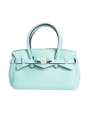 Save My Bag Woman Handbag Turquoise Size - Polyamide, Elastane In Blue